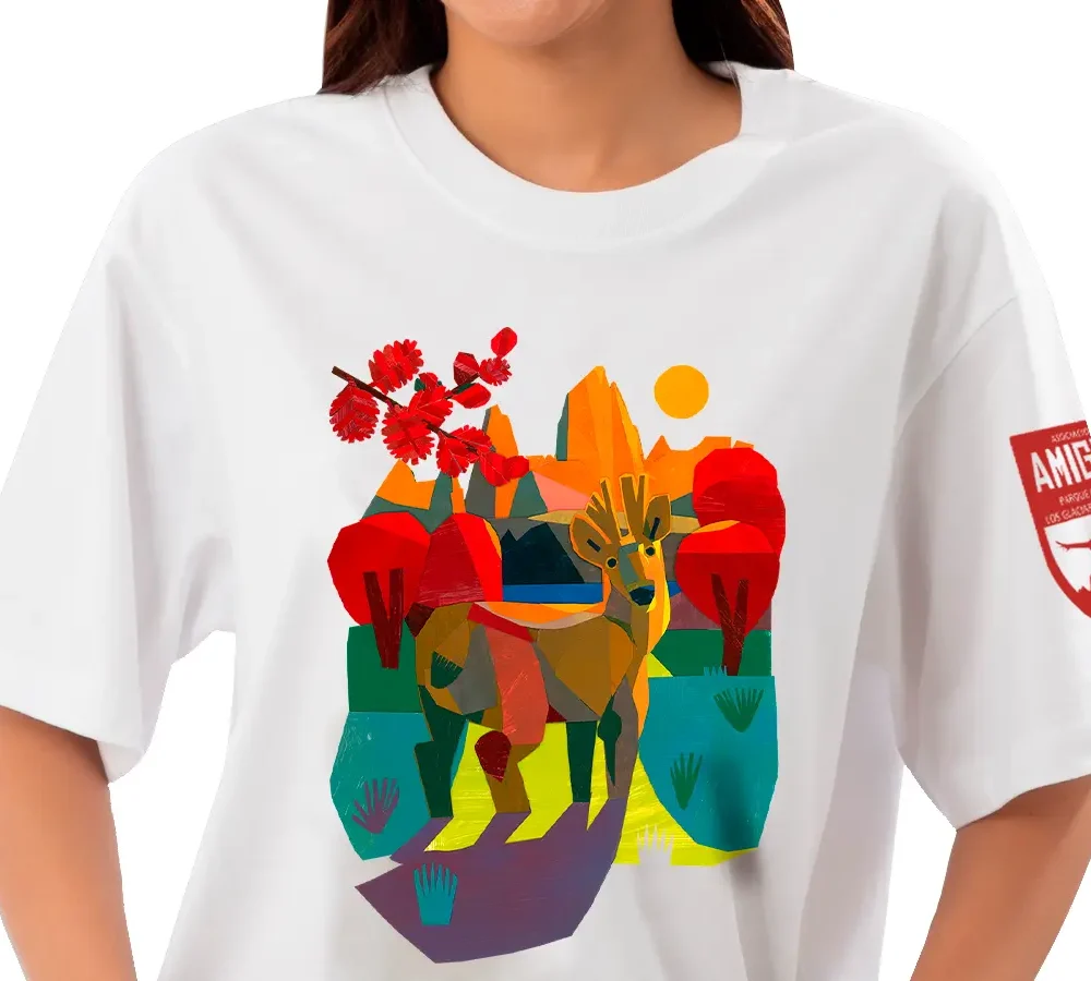 Remera Elbrus x Tatu Daels – Huemul y Fitz Roy